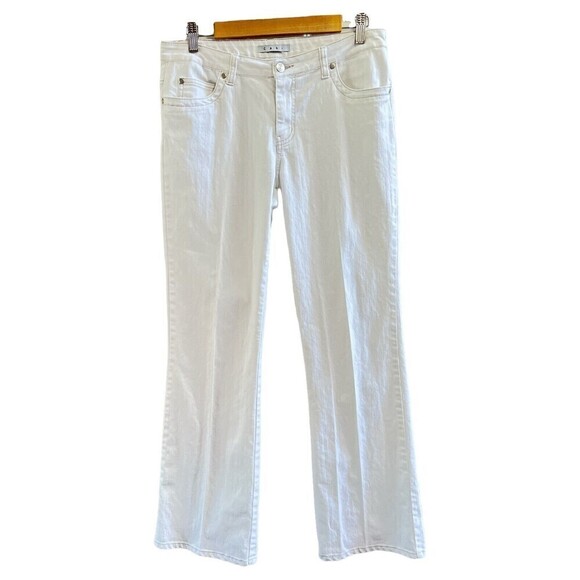 Cabi Wide Leg Stretch White Women’ Denim Casual Jeans Size 8‎ - Picture 1 of 12